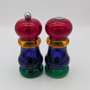 Vintage Old Thompson Fiesta Sunset Pepper Mill Salt Shaker